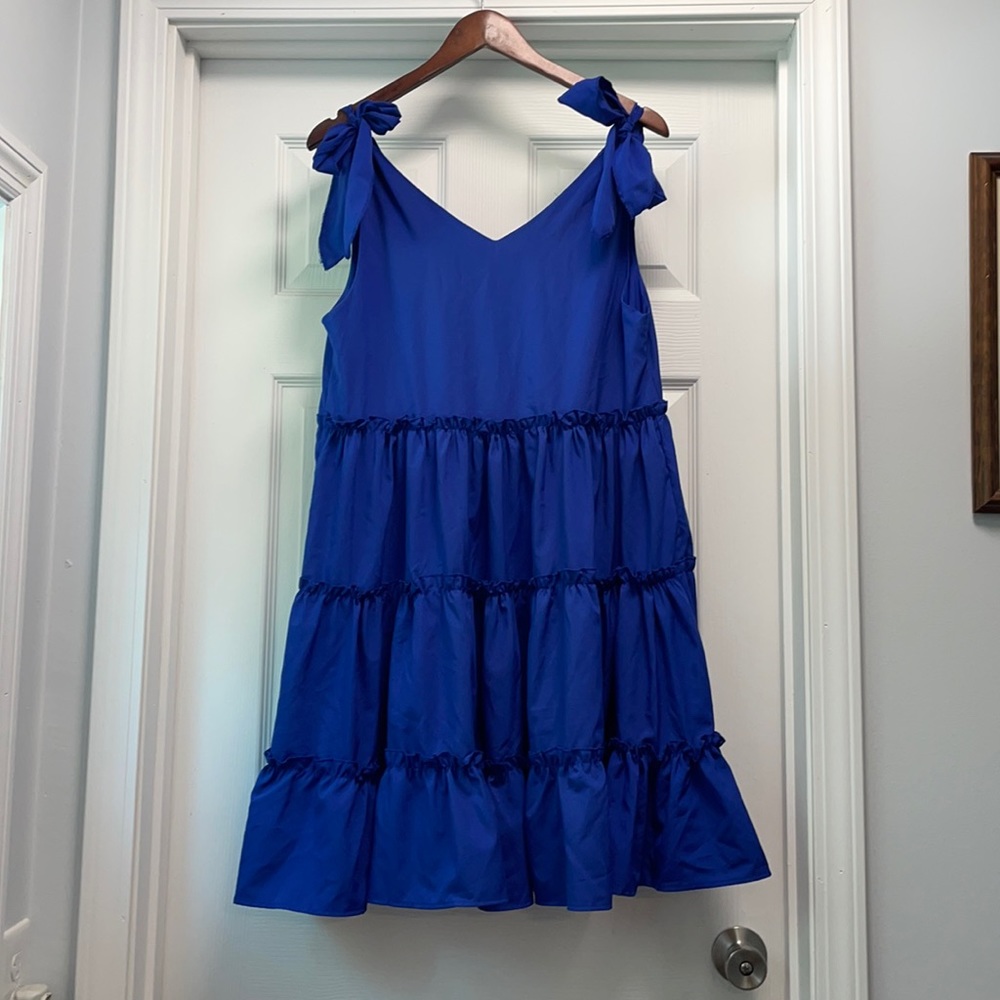 CLOSING SHOP SALE! NWT Blue Ruffle Dress